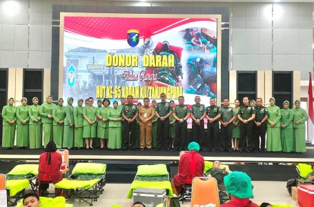 Pontianak, 11 Juli 2023 – Donor Darah Bersama KODAM XII/TANJUNGPURA Dalam Rangka HUT KODAM XII/TPR yang Ke-65 Tahun 2023