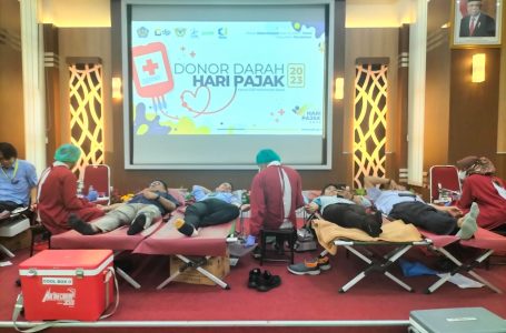 Pontianak, 12 Juli 2023 – Donor Darah Dalam Rangka Hari Pajak Tahun 2023 di Kanwil Direktorat Jenderal Pajak Kalbar