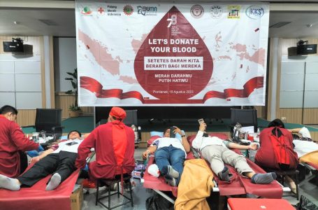 Pontianak, 15 Agustus 2023 – Donor Darah bersama PTPN XIII dalam Rangka Memeriahkan HUT RI Ke-78 Tahun 2023